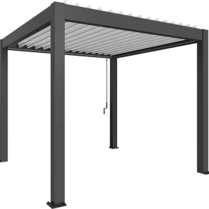 biohort® Pergola dunkelgrau-metallic, Lamellendach dunkelgrau-metallic Neu Im Sortiment