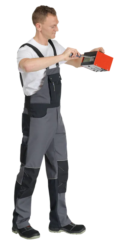 Bestpreis Reindl Latzhose Professional grau/schwarz 46