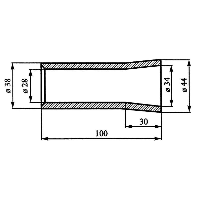 Einschweißbuchse 100x44 mm Top-Seller