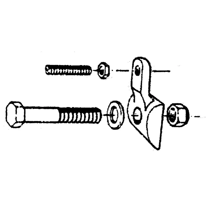 Zinkenhalter M12x60 mit Einstellschraube Schneller Versand