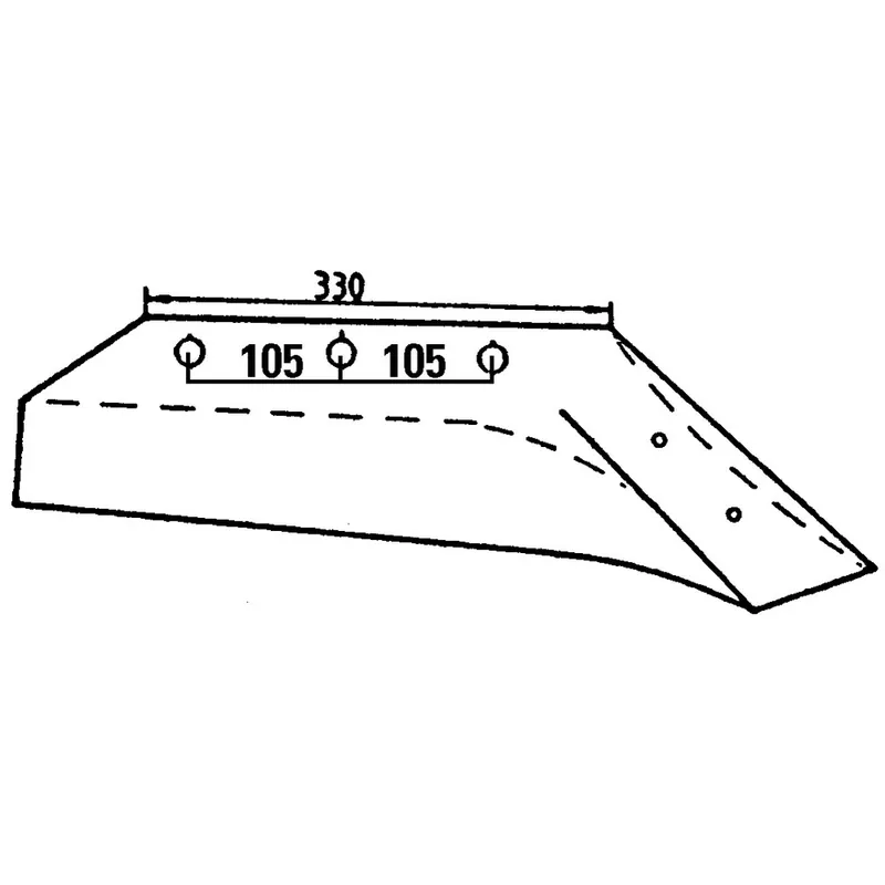 Sonderangebot iQparts Meißelschare UNM35 links