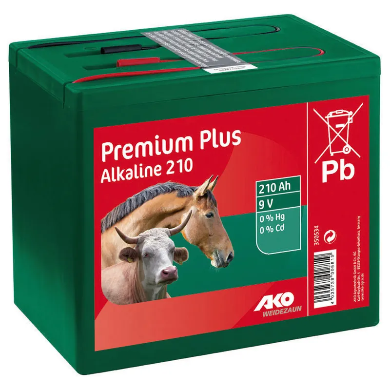 Weidezaunbatterie Alkaline 9 V, 210 Ah Beliebt