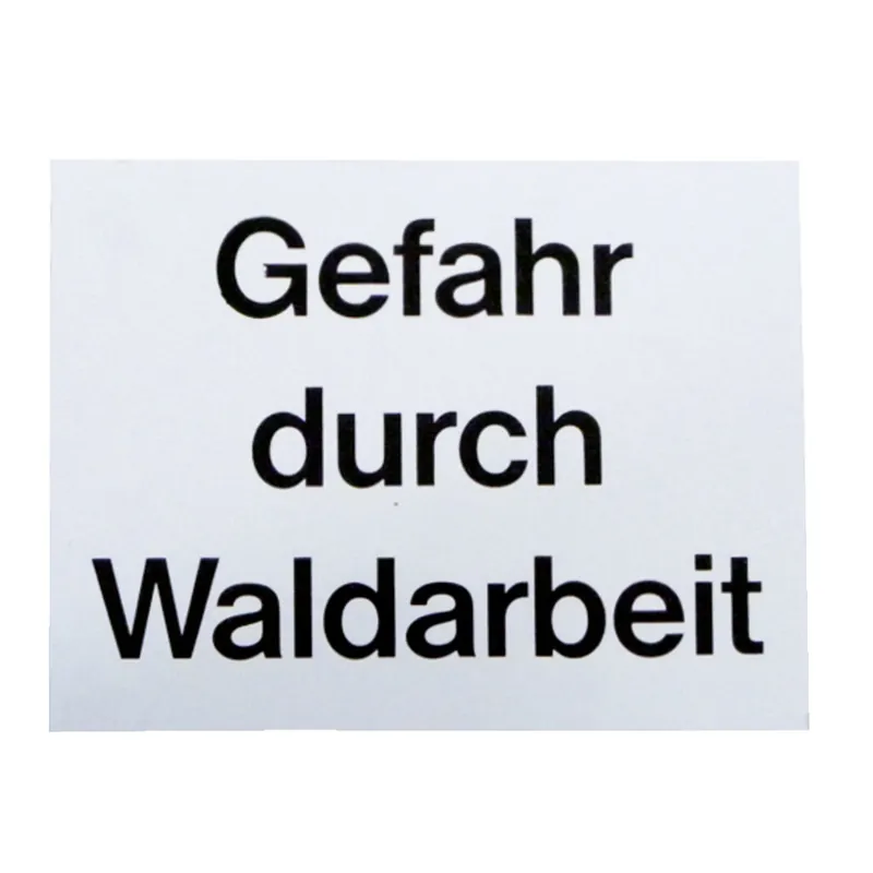 Warnschild 'Gefahr durch Waldarbeit' Versand Am Gleichen Tag