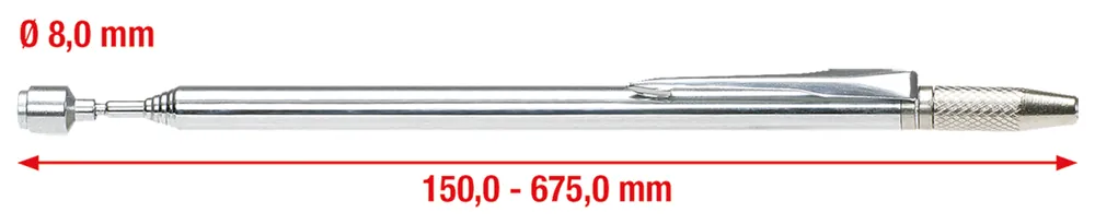 Online Kaufen Teleskop Magnethalter 2 in 1 mit Waschdüsen-Reinigungs-und Einstellwerkzeug 150-675 mm
