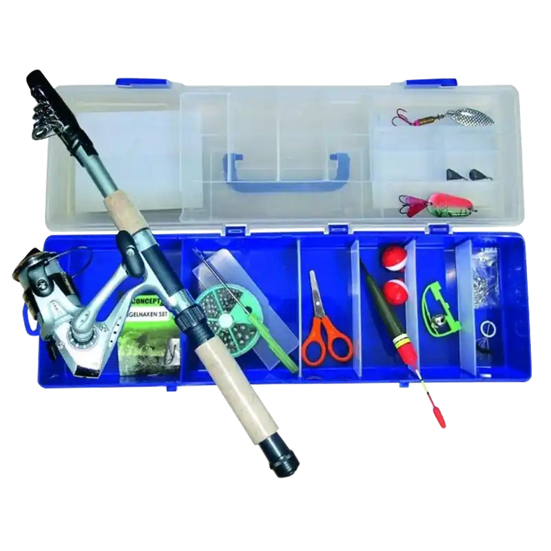 Saisonangebot Jenzi Tele Ruten Set ECO Green Concept Ready to fish – FISHING SET