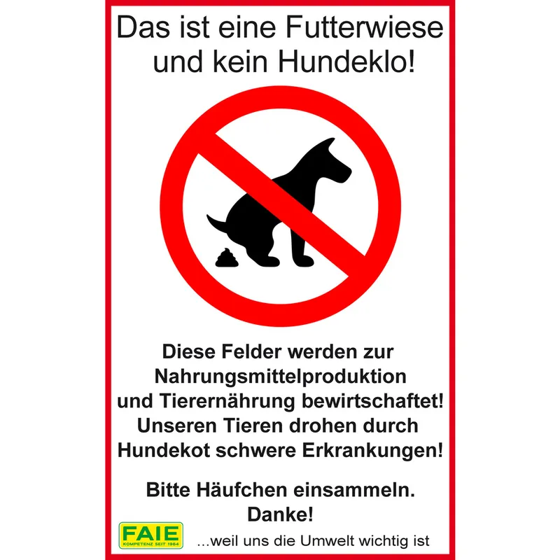 Nur Für Kurze Zeit Schild Nicht mit Hundekot verschmutzen!