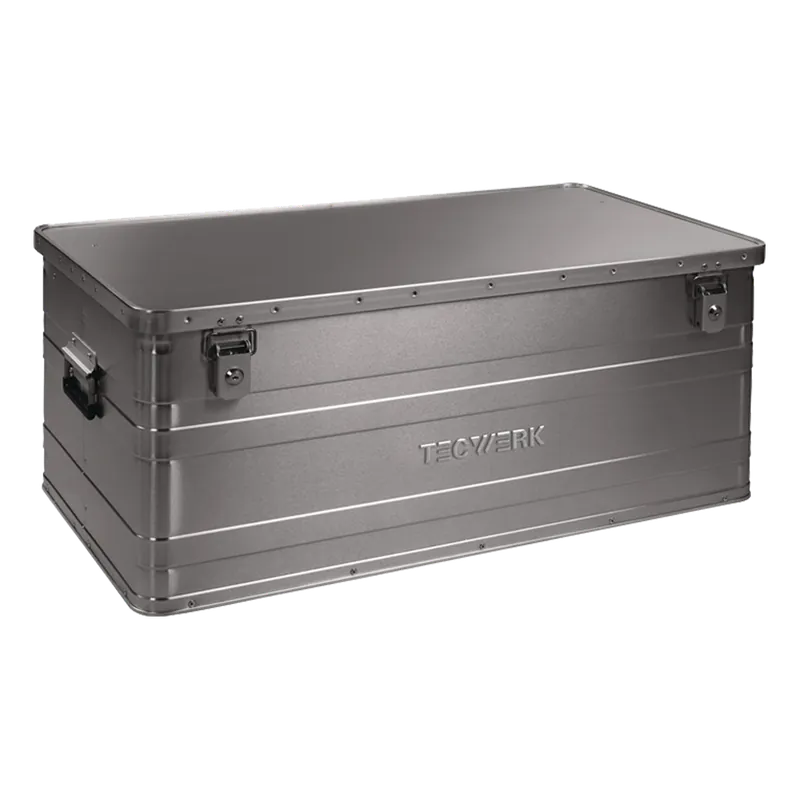 Billig Tecwerk Aluminiumbox 140 L mit Klappverschluss