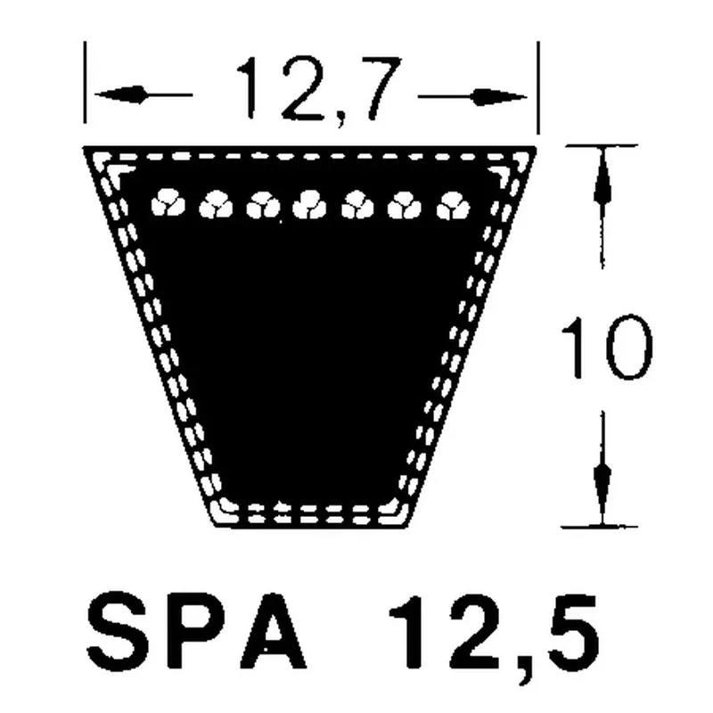 Keilriemen SPA 1382Lw 1337Li Geprüft
