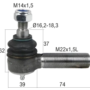 Beliebt Kugelgelenk M22x1,5 Links