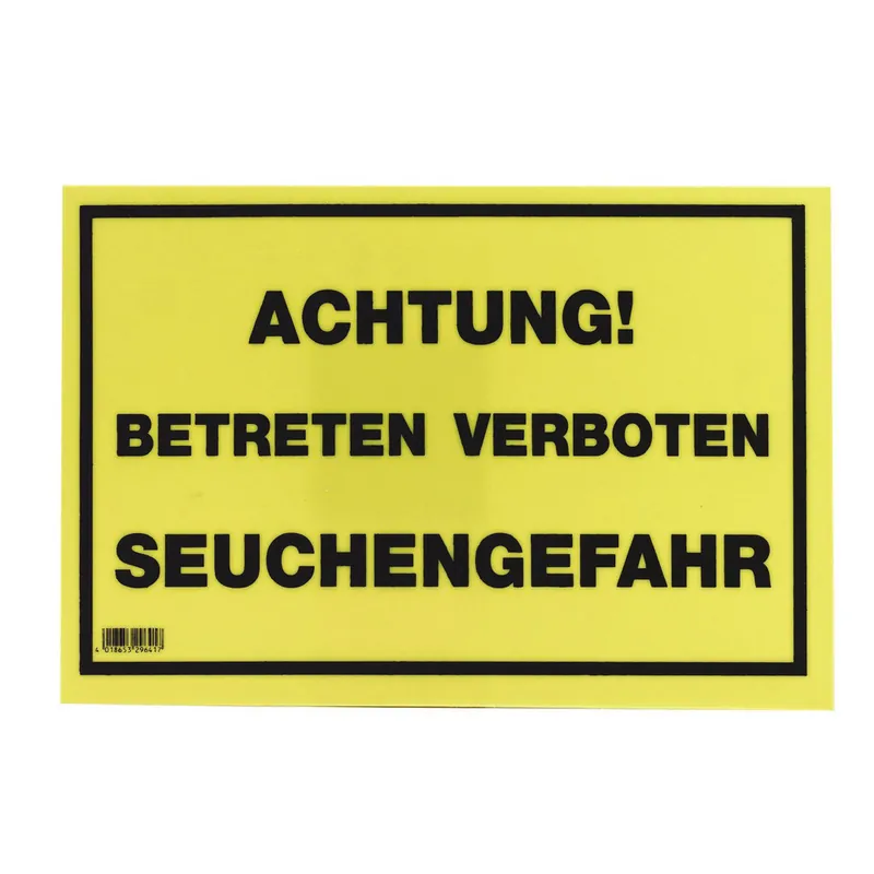 KERBL Warntafel Seuchengefahr Sonderangebot