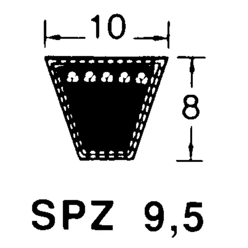 Keilriemen SPZ 987Lw 949Li Abverkauf