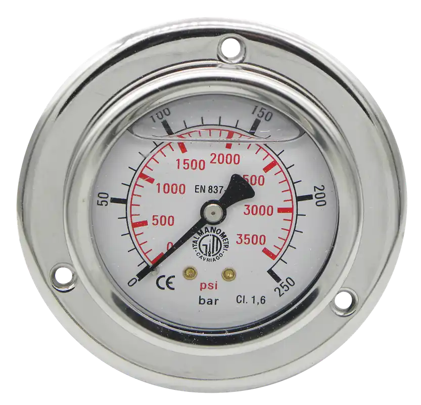 Hydraulik-Manometer mit Frontring Ø 100mm Versand Am Gleichen Tag