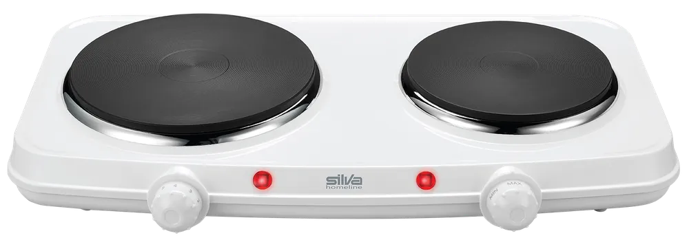 Abverkauf Silva homeline Doppelkochplatte weiß Leistung 2250W