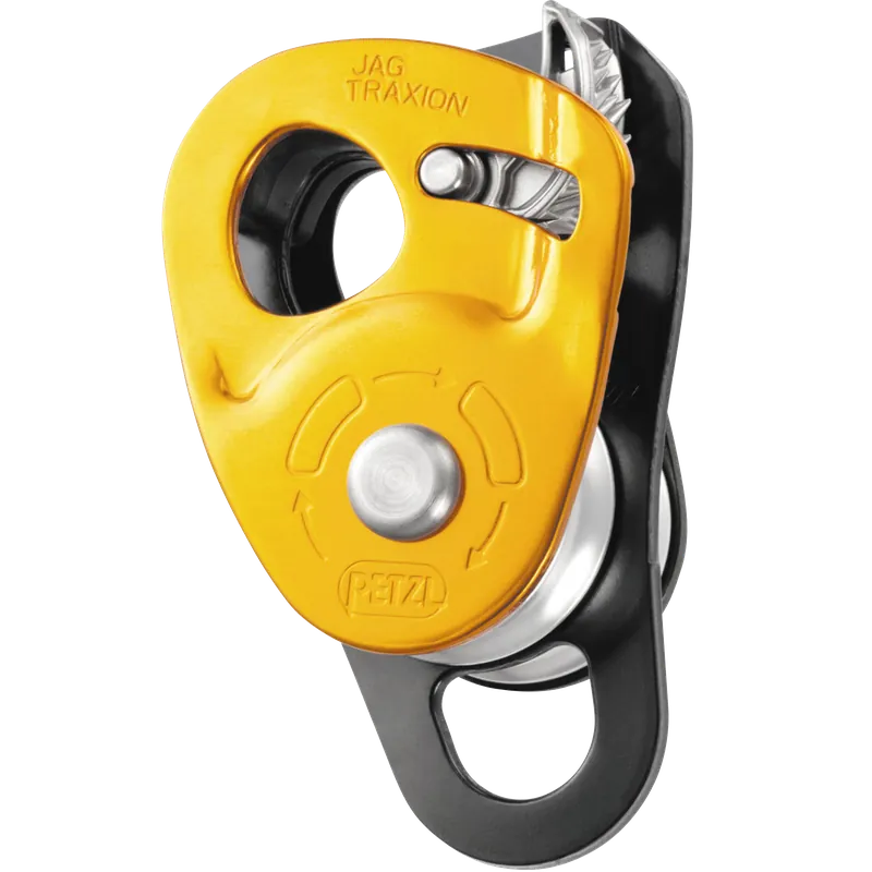 Saisonangebot Petzl Umlenkrolle JAG TRAXON doppelt mit Rücklaufsperre