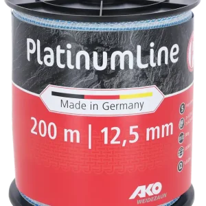 AKO Weidezaunband Platinum weiß/blau 12,5 mm / 200 m Bestpreis