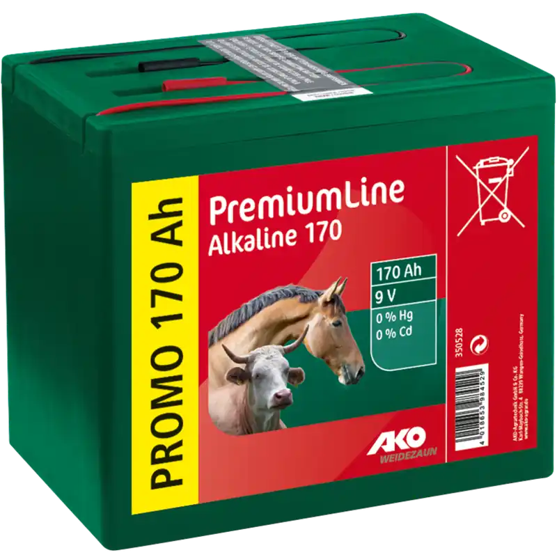 AKO Weidezaunbatterie Alkaline 9V 170Ah Abverkauf
