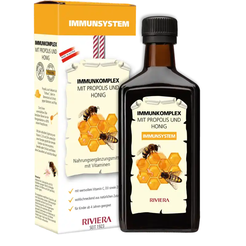 Preiswert RIVIERA Immunkomplex mit Propolis und Honig 250ml
