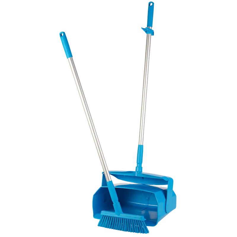 Expressversand Vikan Kehrschaufelset mit Besen blau