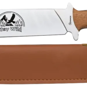 Stay Wild Jagdmesser mit Holzgriff und 19,5 cm Klinge von ALBAINOX Top-Angebot