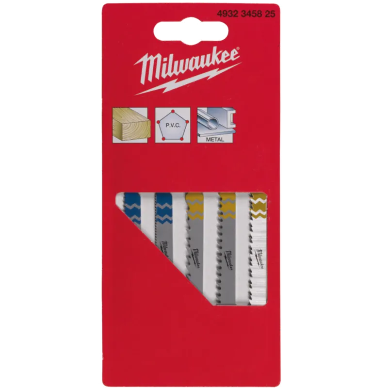 Wochenendangebot Milwaukee Stichsägeblatt-Set 5-teilig für Holz und Metall