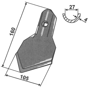 Bestseller Gänsefußschar 105 mm