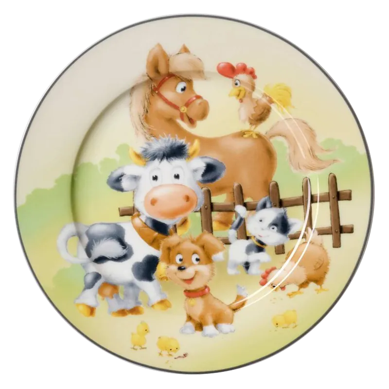 Versand Am Gleichen Tag Kinderteller Hoftiere 19 cm