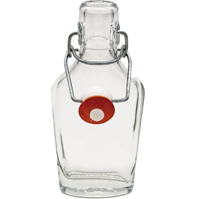 Ausverkauf Taschenflasche 10cl mit Bügelverschluss