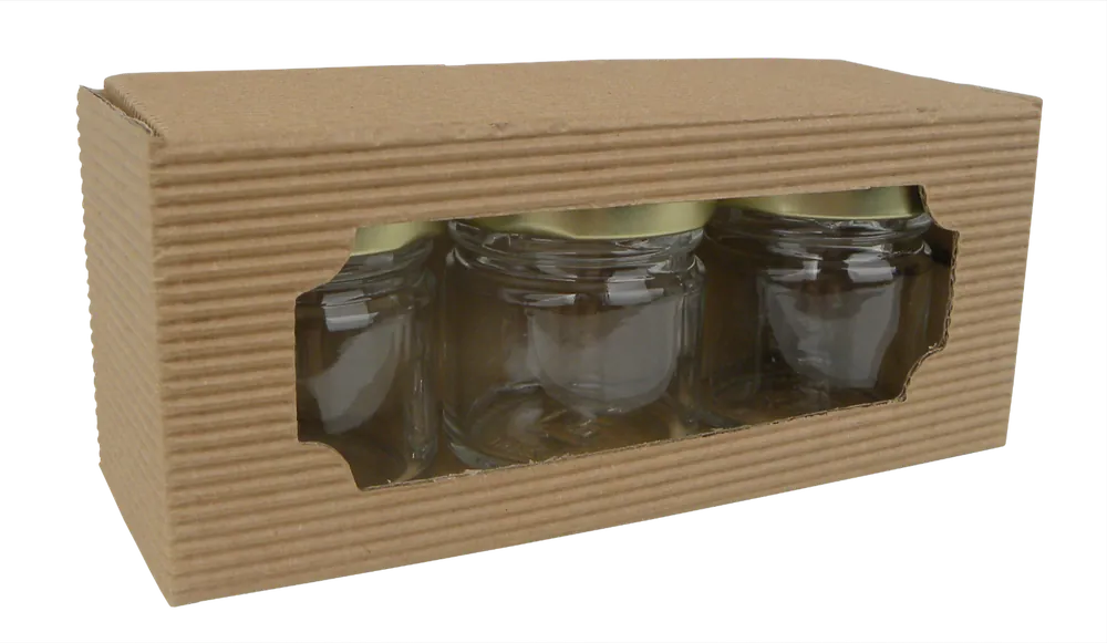 Gläserverpackung für 3 x 42 ml / 10 Stück Neue Ware