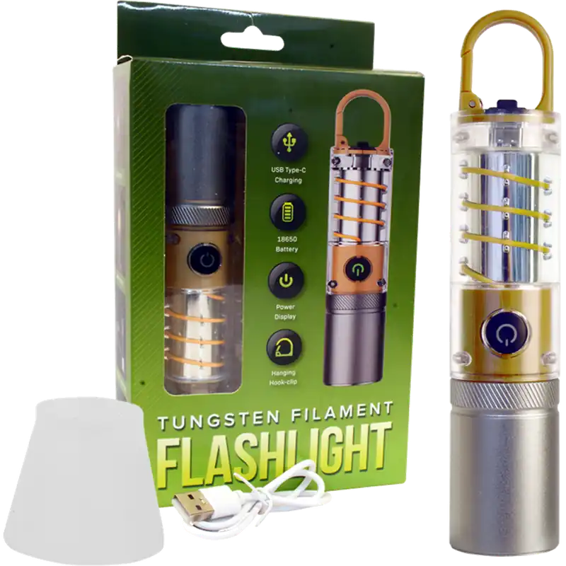 Bestseller Taschenlampe outdoor 10W inkl USB-C-Kabel und Batterie