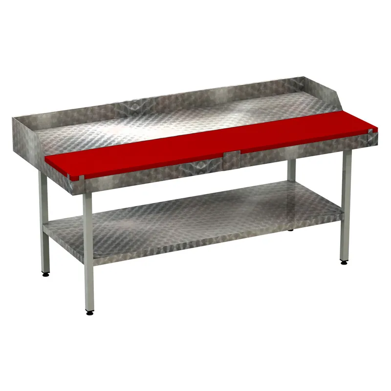 Brökelmann Stufentisch Edelstahl 1500 x 900 x 900 mm Echt