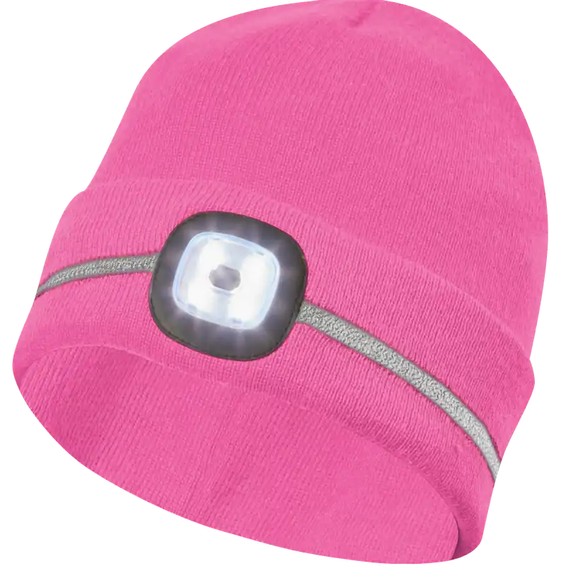 Letzte Chance Kindermütze LED mit Reflektionsstreifen himmelblau
