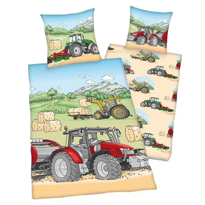 Bettwäsche Farm Trac Traktor gemalt Ausverkauf