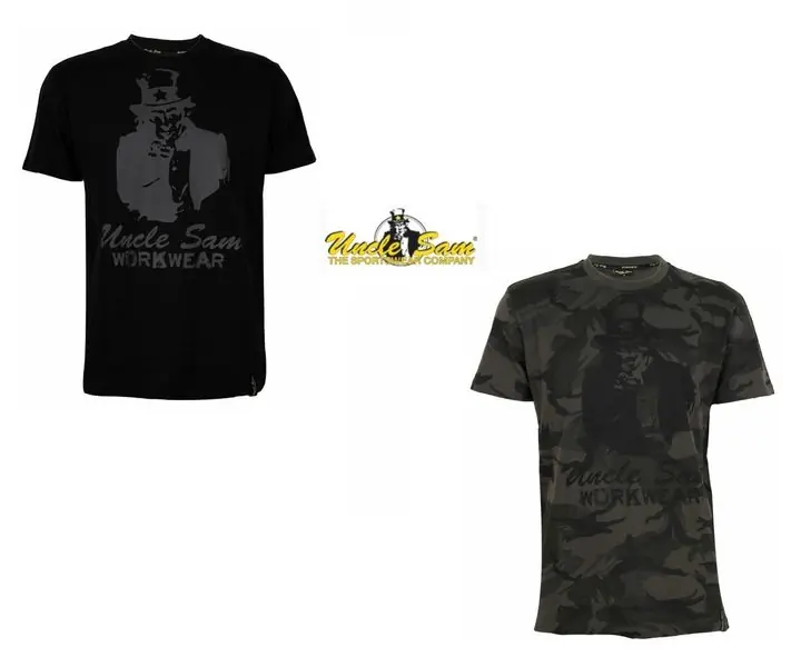 UNCLE SAM Arbeitsshirt T-Shirt Herren T-Shirt Arbeitskleidung Work Wear SALE Neuheit
