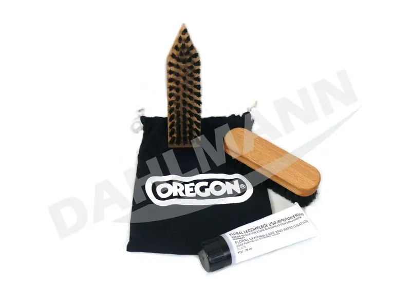 OREGON Schuhpflegeset Schuhputzset Rindsleder Leder Schnittschutzstiefel schwarz Neu Im Sortiment