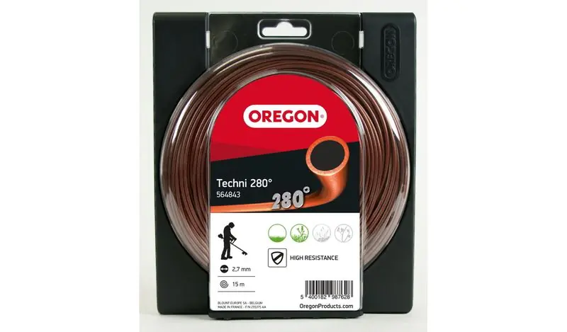 Jetzt Kaufen OREGON Techni 280° Profi Mähfaden Trimmerfaden 2,7 mm 15 Meter