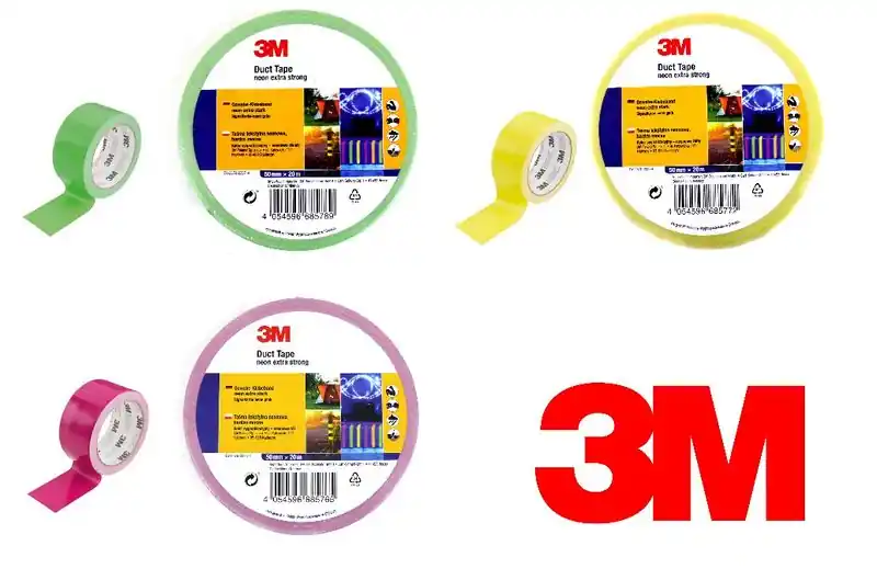 3M Gewebeband Tape Panzertape Neon extra stark 20m, verschiedene Farben Preisreduziert
