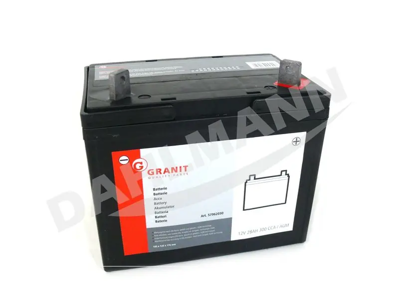 Batterie Starterbatterie AGM 12 Volt 28 AH für HUSQVARNA Rasentraktor CTH 135 Top-Preis