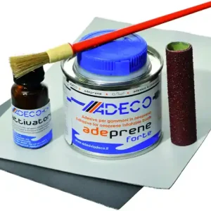 ADECO Schlauchboot Reparaturset Profi Neopren grau / weiß / schwarz Bestseller