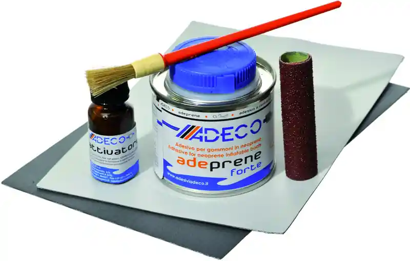 ADECO Schlauchboot Reparaturset Profi Neopren grau / weiß / schwarz Bestseller