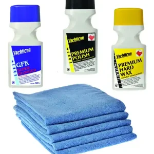 Nur Für Kurze Zeit Yachticon Bootpolitur Set GFK Super Reiniger+Politur+Hard Wax+ 5x Poliertücher