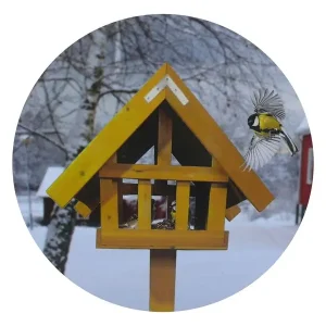 Vogelhaus ARTLAND Vogelfutterhaus Natur 145cm Standfuss Futtersilo Futterstation Preis Gesenkt