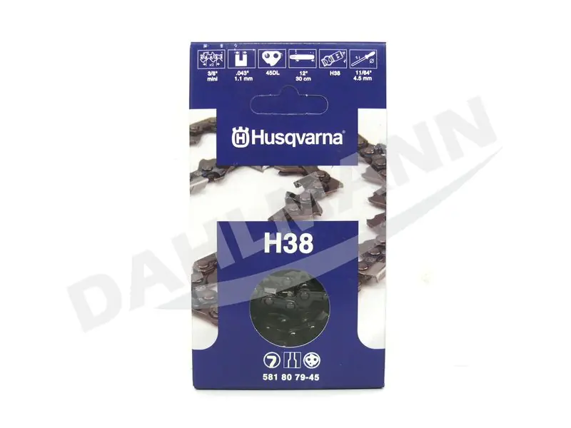 HUSQVARNA H38 Halbmeißel Sägekette 30 cm für HUSQVARNA 436 Li Garantierte Lieferung