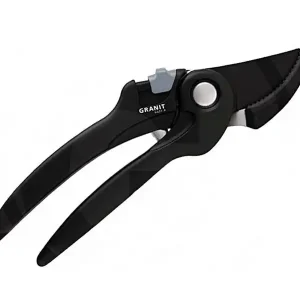 Nur Heute GRANIT Black Edition Amboss Gartenschere GS01-A Aststärke bis 22 mm