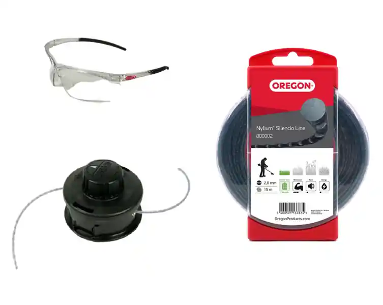 Saisonangebot OREGON 646568 Garten Kit STANDARD Fadenkopf+Faden+Schutzbrille Sensen bis 33 cm³