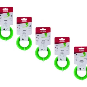 5x Oregon 69-350 Green Line Nylonfaden Rundfaden Mähfaden 1,7mm x 15m Neue Ware