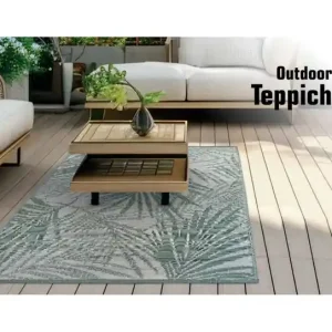 In-& Outdoor Teppich 90x150cm für Garten Balkon Terrasse Camping Küche Flur Bad Günstig