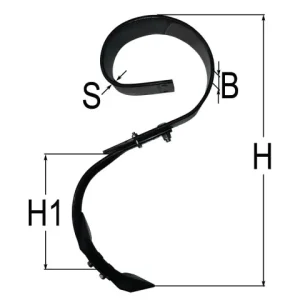 Blattfederzinke kpl. H=730mm Solange Der Vorrat Reicht