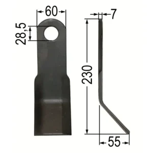 Y-Messer L = 230, Dm = 28,5 mm zu Krobath Knallerangebot