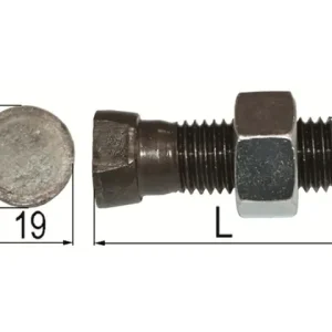 Ovalkopfschraube 16 x 50 Kopf 21x19 12.9 Top-Angebot