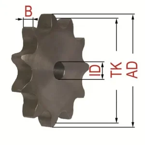 Wochenendangebot Einfachkettenradscheibe 06B-1 Z= 13